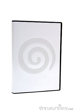 Isolated - blank case DVD / CD Stock Photo