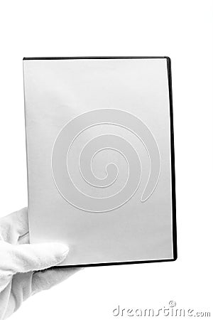 Isolated - blank case DVD / CD Stock Photo