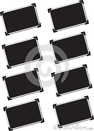 Isolated blank pictures Stock Photo