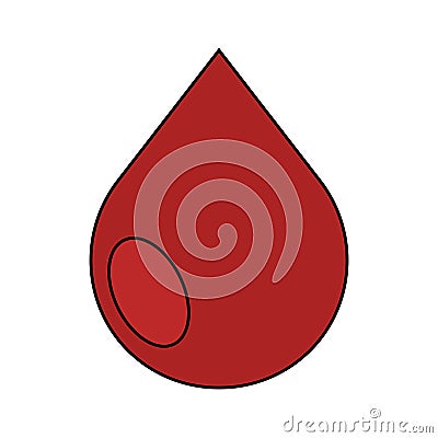 Isolated blood drop icon Vector Illustration