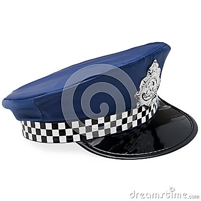 Toy Police Hat Stock Photo