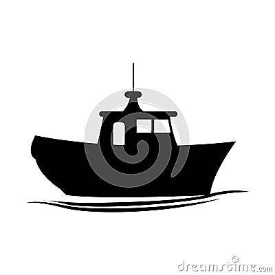 Isolated boat icon image Vector Illustration