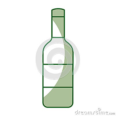 Isolated bottle of wine Vector Illustration