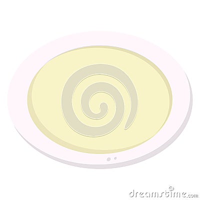 Isolated bowl of mayonnaise icon Vector Vector Illustration