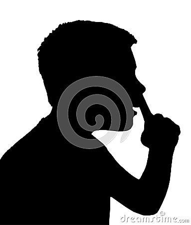 Isolated Boy Child Gesture Picking Nose Vector Illustration