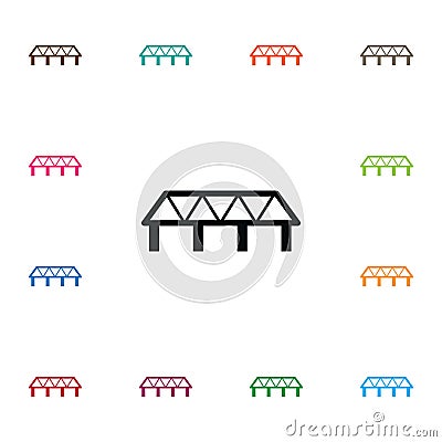 Isolated Bridge Icon. Monument Vector Element Can Be Used For Bridge, Monument, Design Design Concept. Vector Illustration