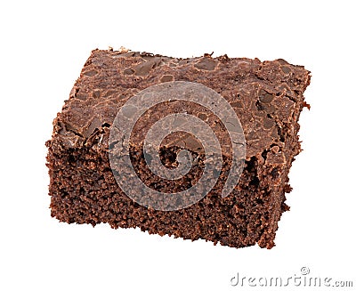 Isolated brownie Stock Photo