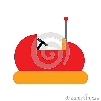 Isolated bumper cart icon Vector Illustration