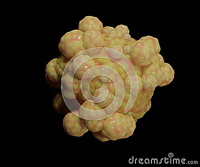 isolated cancer cell or tumor cell Stock Photo