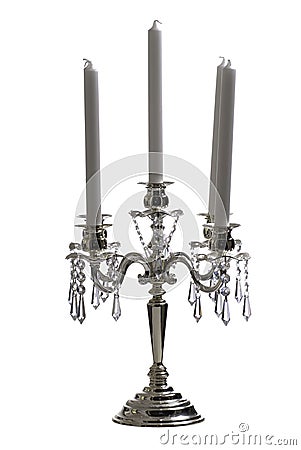 Isolated Candelabra Stock Photo