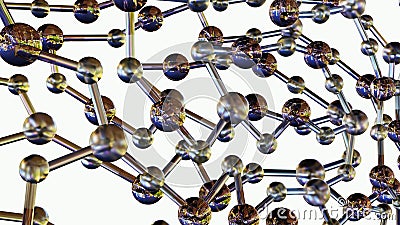 isolated carbon in amorphous form 3d rendering Stock Photo