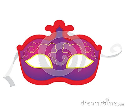 Isolated carnival mask Vector Illustration