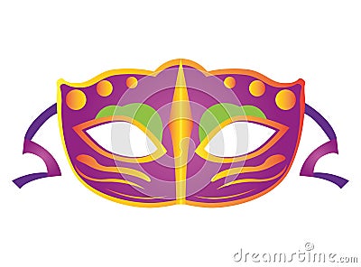 Isolated carnival mask Vector Illustration