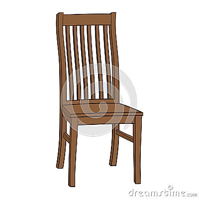 Isolated Cartoon Chair Vector Illustration