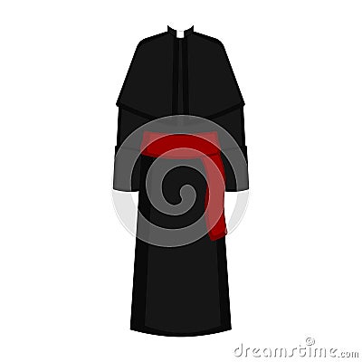 Isolated cassock image Vector Illustration