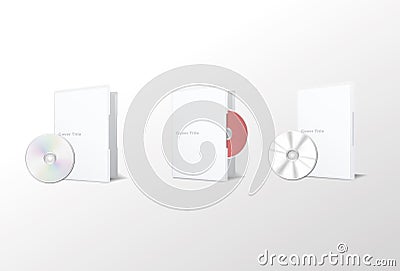 Isolated cd disk Vector Illustration