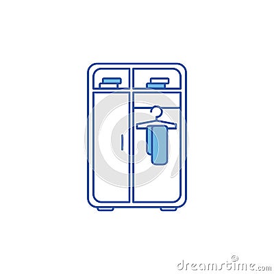 Isolated closet icon fill design Vector Illustration