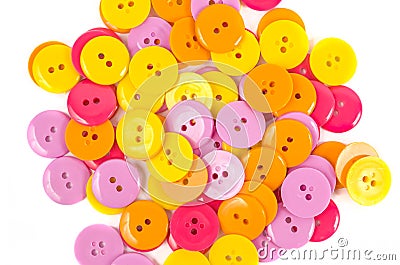 Isolated clothing buttons Stock Photo