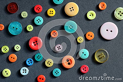 Isolated clothing colorful buttons Stock Photo