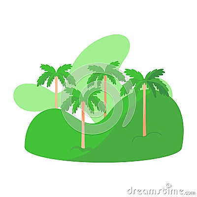 Isolated cocora valley Vector Illustration