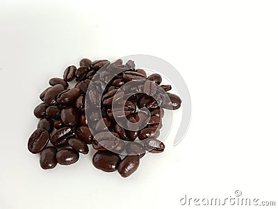 Isolated coffee beans Stock Photo