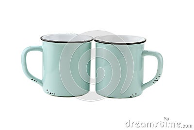 Isolated Coffee Cups or Mugs Stock Photo
