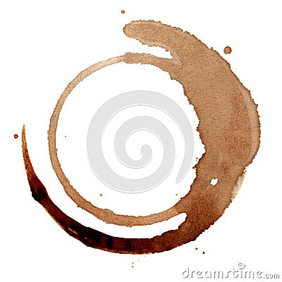 Isolated coffee stain Vector Illustration