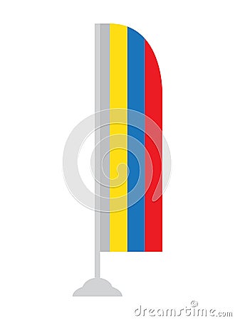 Isolated Colombian flag Vector Illustration