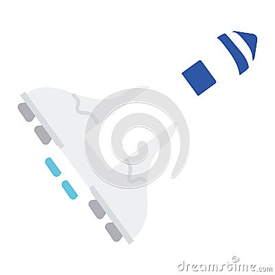 Isolated colored astronaut spaceship icon Vector Vector Illustration