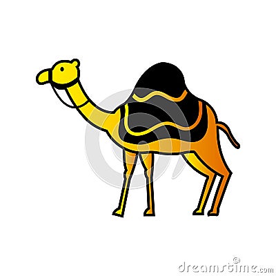 Isolated colored egypt camel icon Vector Vector Illustration