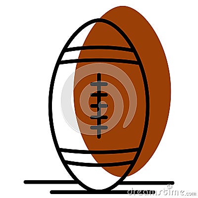 Isolated colored football ball sport icon Vector Vector Illustration