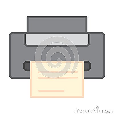 Isolated colored printer office supply icon Vector Vector Illustration