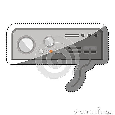 Isolated console of videogame design Vector Illustration