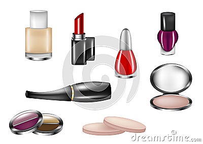 Isolated Cosmetics Vector Illustration