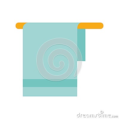 Isolated cotton towel flat style icon vector design Vector Illustration