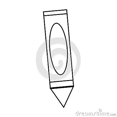 Isolated crayon toy design Vector Illustration