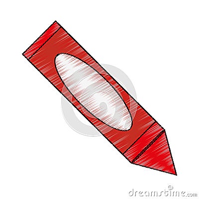 Isolated crayon toy design Vector Illustration