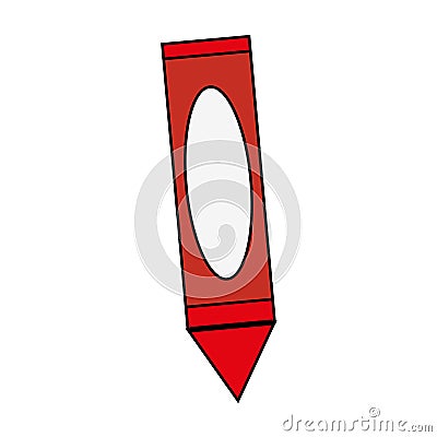 Isolated crayon toy design Vector Illustration