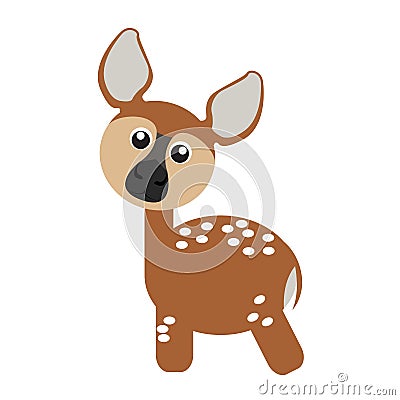 Isolated cute deer Vector Illustration