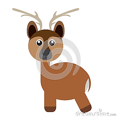 Isolated cute deer Vector Illustration