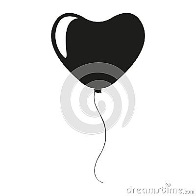 Isolated cute and romantic balloon Vector Illustration