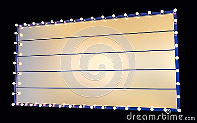 Isolated 3D Theatre Banner Illustration Stock Photo