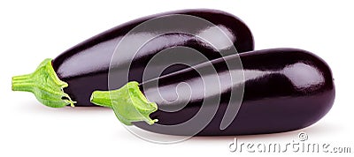 Isolated eggplant. Stock Photo