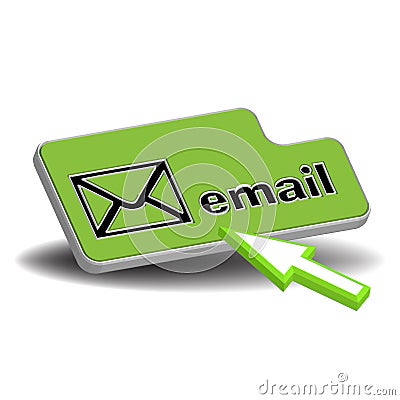 Email button Vector Illustration