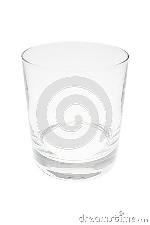 Isolated empty glass Stock Photo