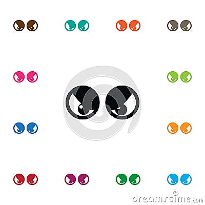 Isolated Eyeball Icon. View Vector Element Can Be Used For View, Eyeball, Eye Design Concept. Vector Illustration