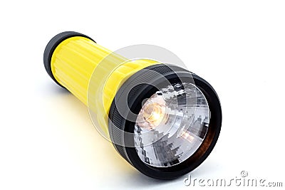 Isolated Flashlight Stock Photo