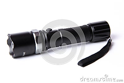Isolated flashlight on white background Stock Photo