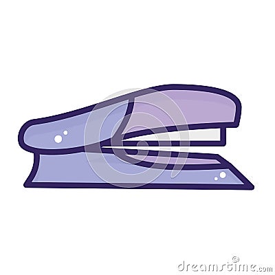 Isolated flat stapler icon school supply icon Vector Illustration