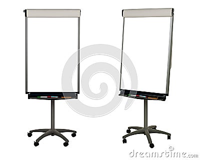 Isolated flipchart Stock Photo